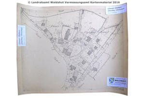 Altes Kartenmaterial vom Vermessungsamt Waldshut