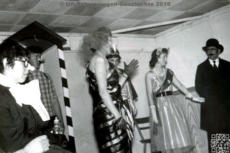 Theatergruppe im Gasthaus Adler / Schwaningen um 1960