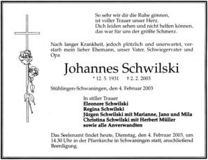 Schwilski Johannes, 02.02.2003