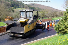 Strassenarbeiten am 17. und 18. April 2018 in Schwaningen
