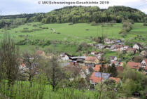 Schwaningen Dorf im April 2019 - Bauplätze