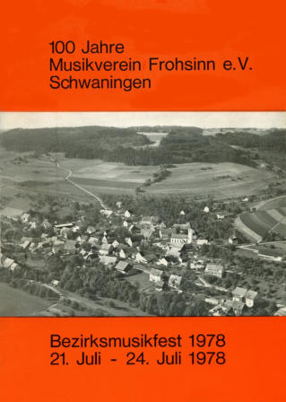 100 Jahre MV Schwaningen Chronik Titelseite