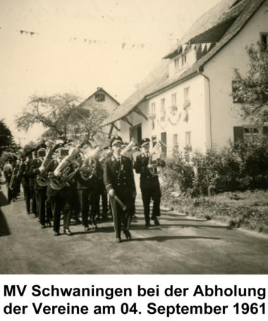 MV Schwaningen 1961 Uniformeinweihung