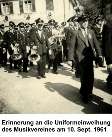 MV Schwaningen 1961 Uniformeinweihung