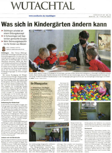 Bericht KIndergarten Schwaningen - Weizen