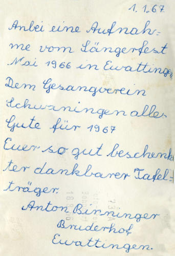 MGV in Wutach-Ewattingen